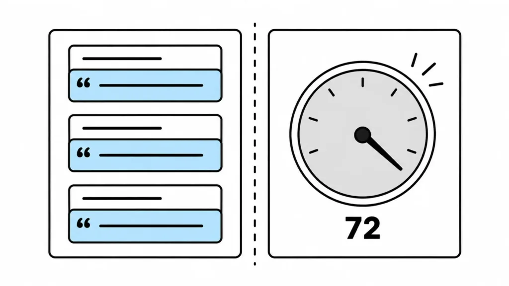 AI answer readiness findings compared with a score-based audit tool