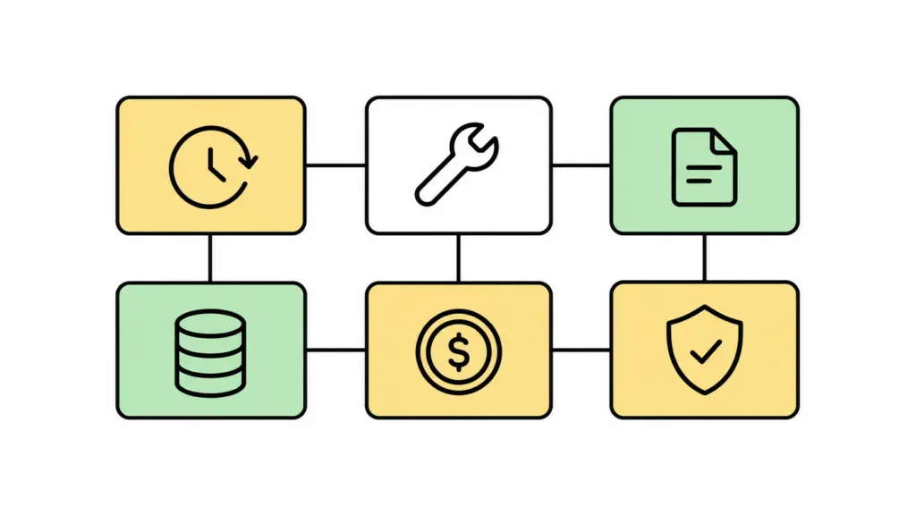 Six-part agent harness diagram labelled loop, tools, context, memory, budget and verification Six-part agent harness diagram labelled loop, tools, context, memory, budget and verification